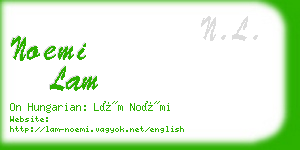 noemi lam business card